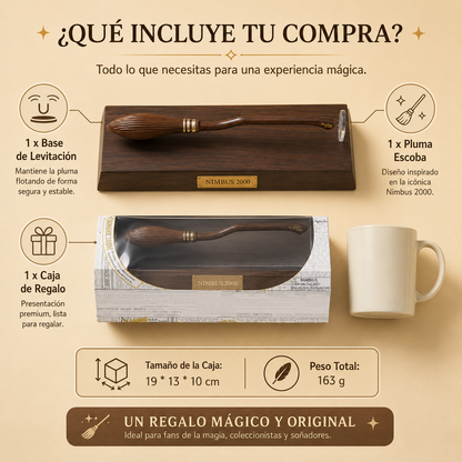 Bolígrafo Flotante de Escoba